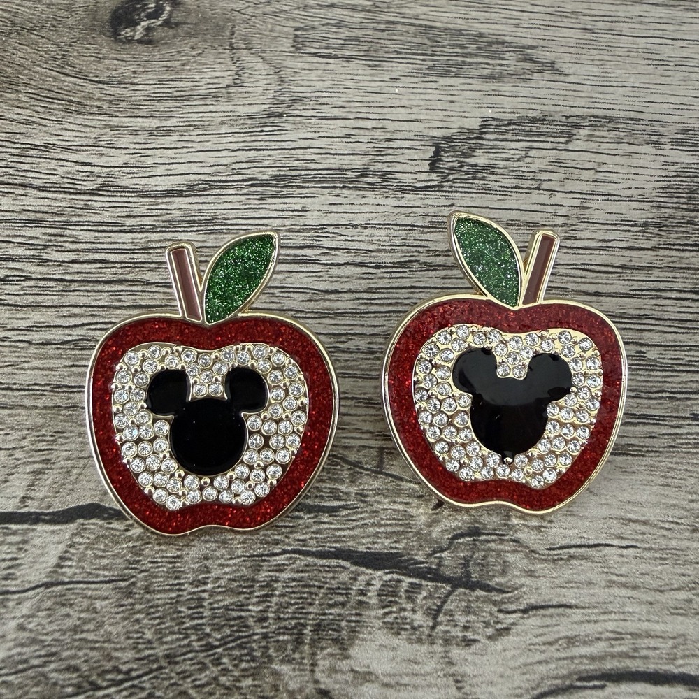 Disney Baublebar Mickey Mouse Apple Teacher Earrings Gift Back to School